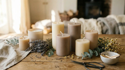 Bougies artisanales faites mains