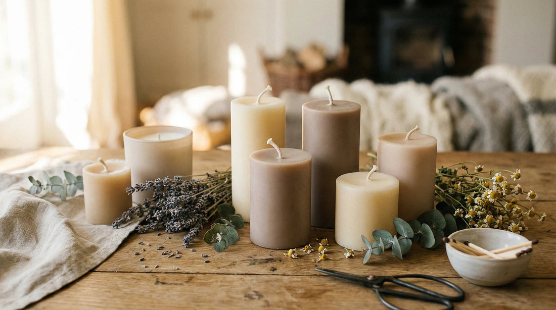 Bougies artisanales faites mains