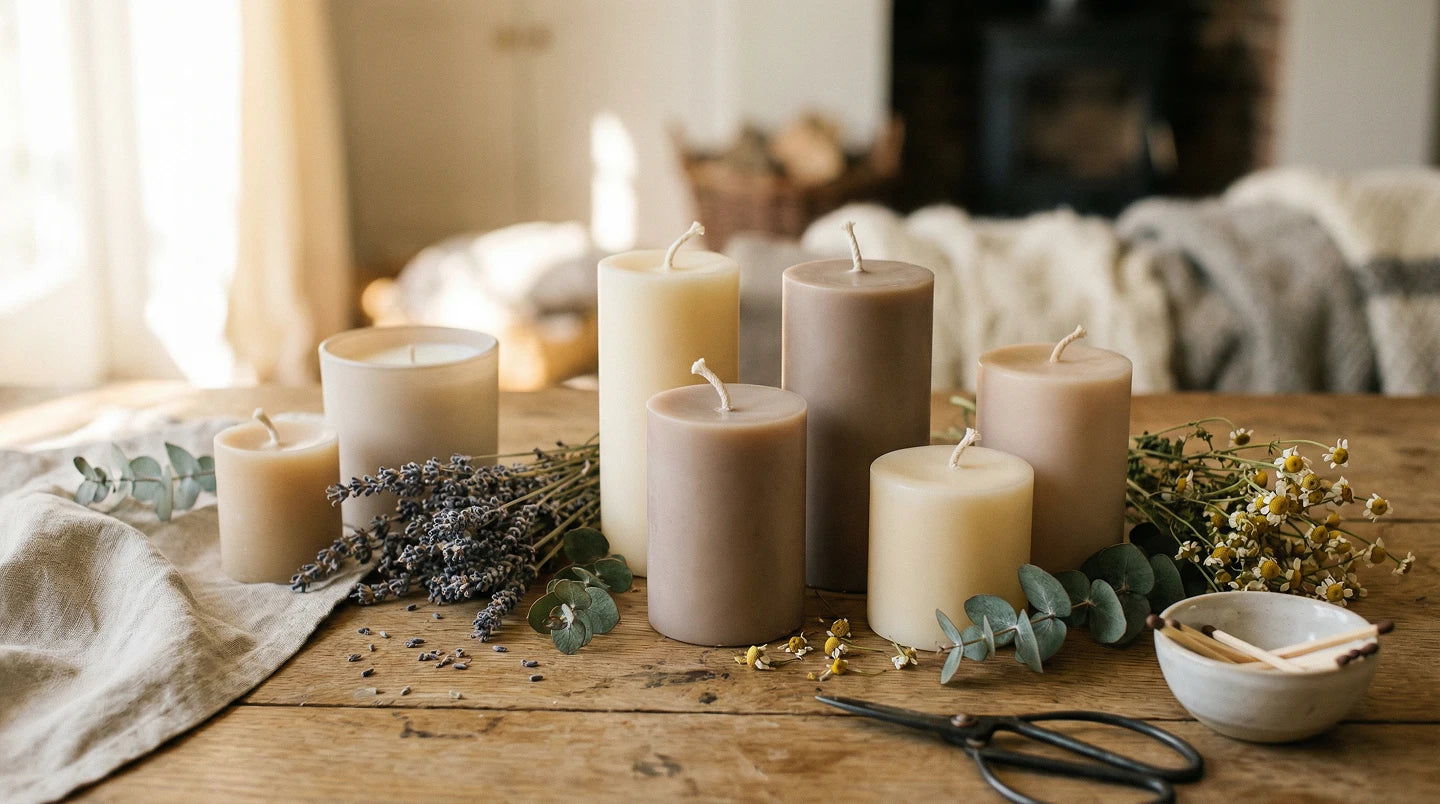 Bougies artisanales faites mains